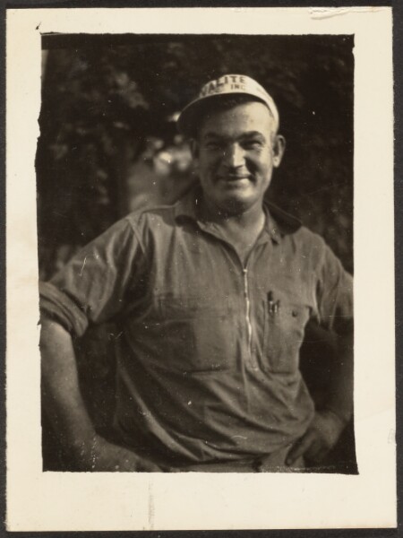 Louis Fleckenstein, [Man in Valite Inc. Hat]