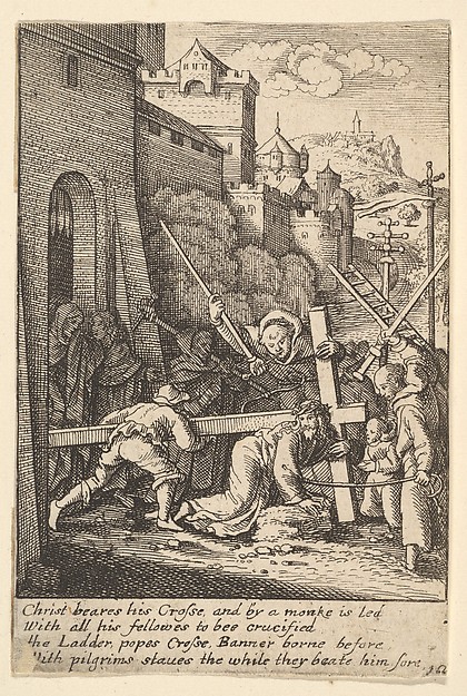 Wenceslaus Hollar, Carrying the cross