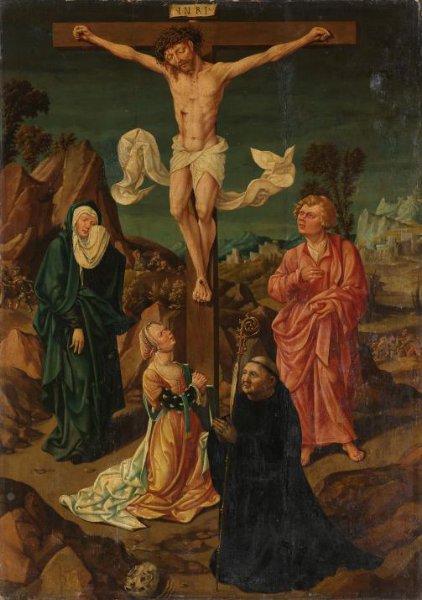 anonymous, Crucifixion with the Virgin, Saint John, Mary Magdalene, a Donor