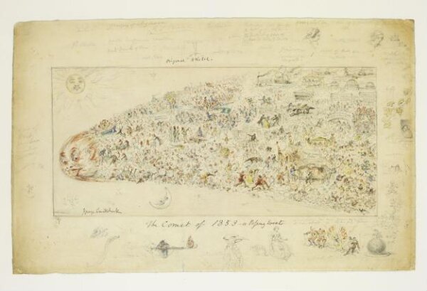 Cruikshank, George, The Comet of 1853 - or Passing Events