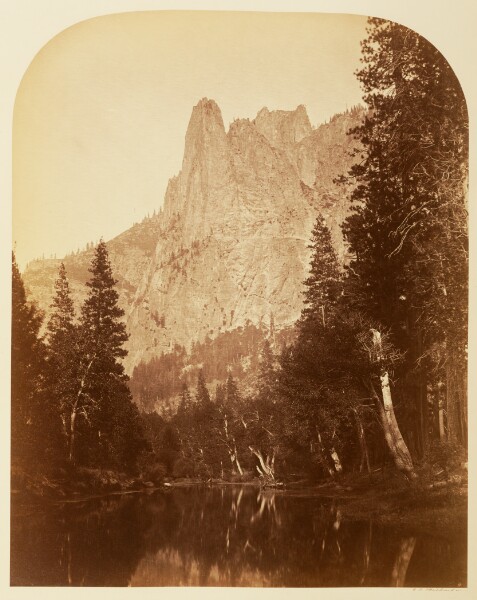 Carleton Watkins, Sentinel (View of the Valley) 3270 ft. Yo Semite