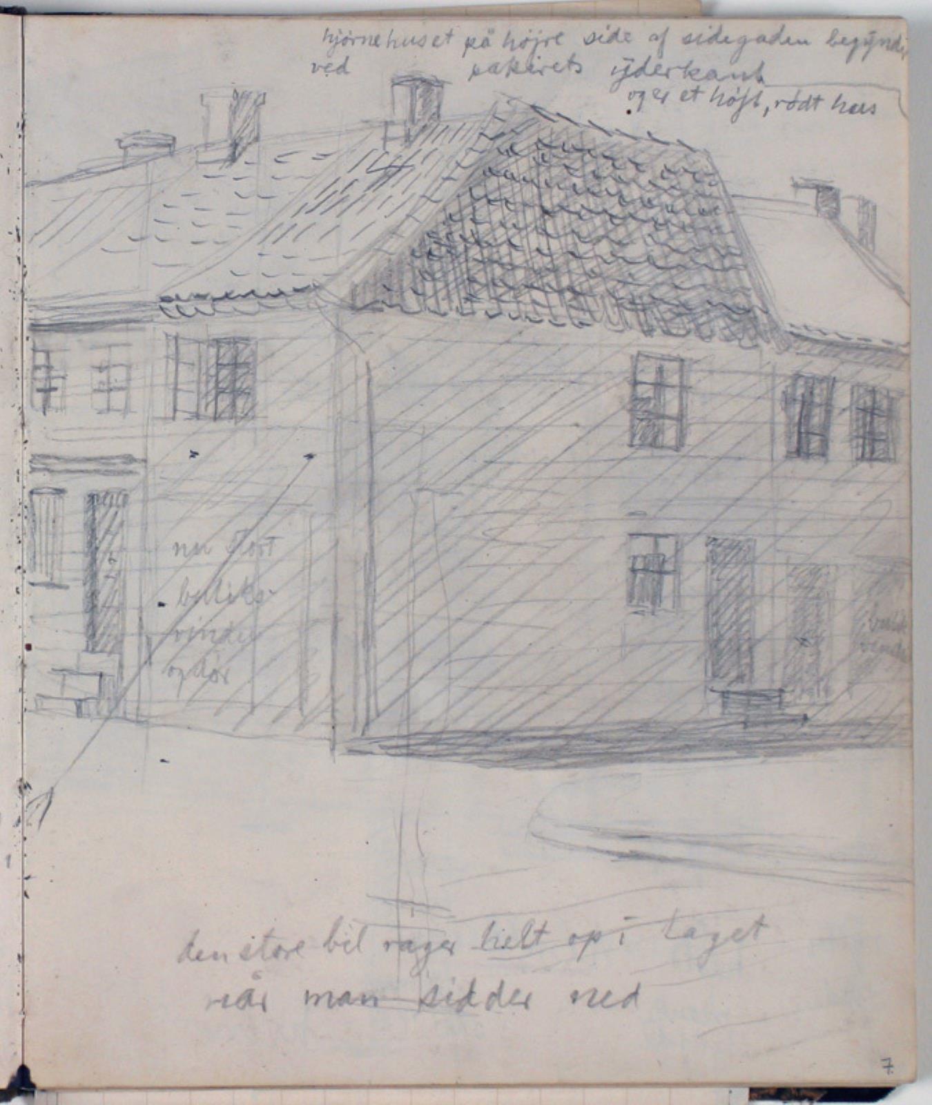 Niels Larsen Stevns, Studier af bygninger. Notater