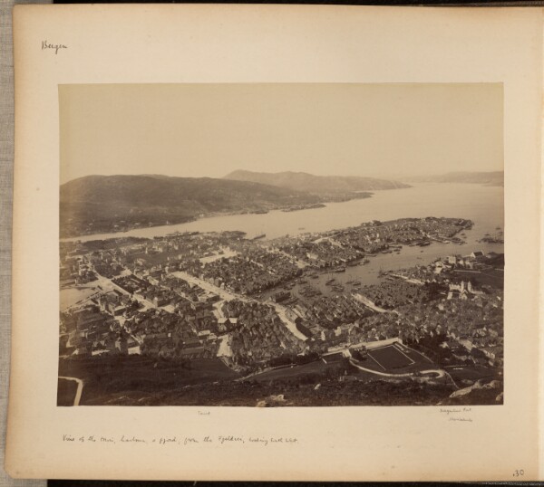 Unknown, View of the town of Bergen