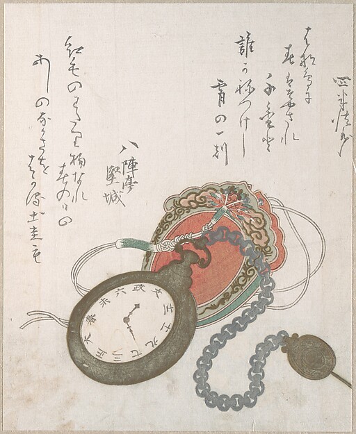 Utagawa Hiroshige, Western Pocket Watch
From the Spring Rain Collection (Harusame shū), vol. 3