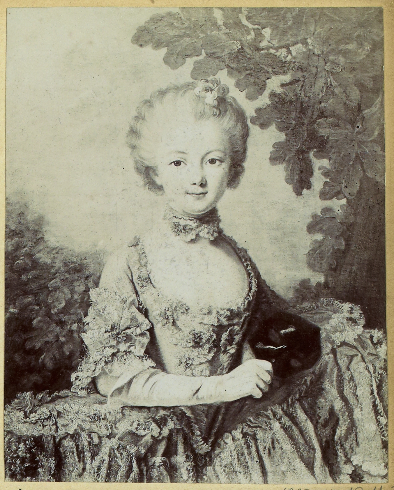 Anonyme, 100 bis - Portrait de Mlle de Charollais (Drouais)