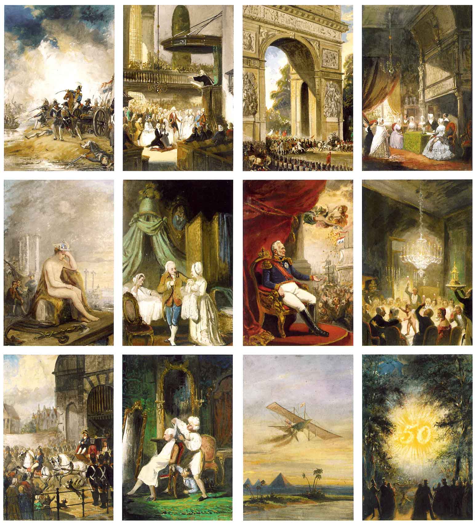 Nicolaas Pieneman, Kroniek van echtpaar Joh. Samuel Wurfbain (1770-1851) en Anna Maria Geertruida Hurrelbrinck (1772-1850), bij gelegenheid van hun gouden bruiloft