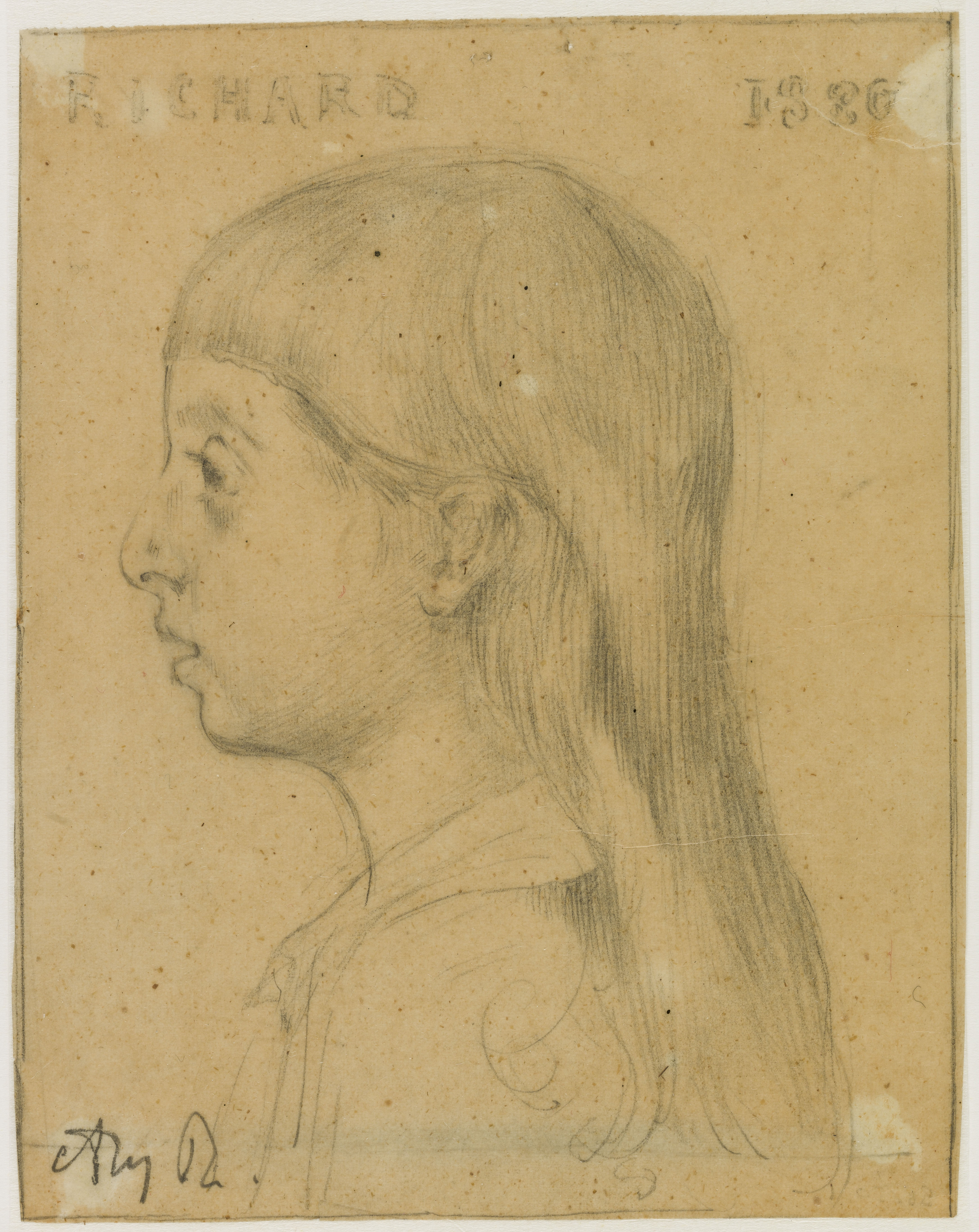 Ary Ernest Renan, Portrait de Richard de profil