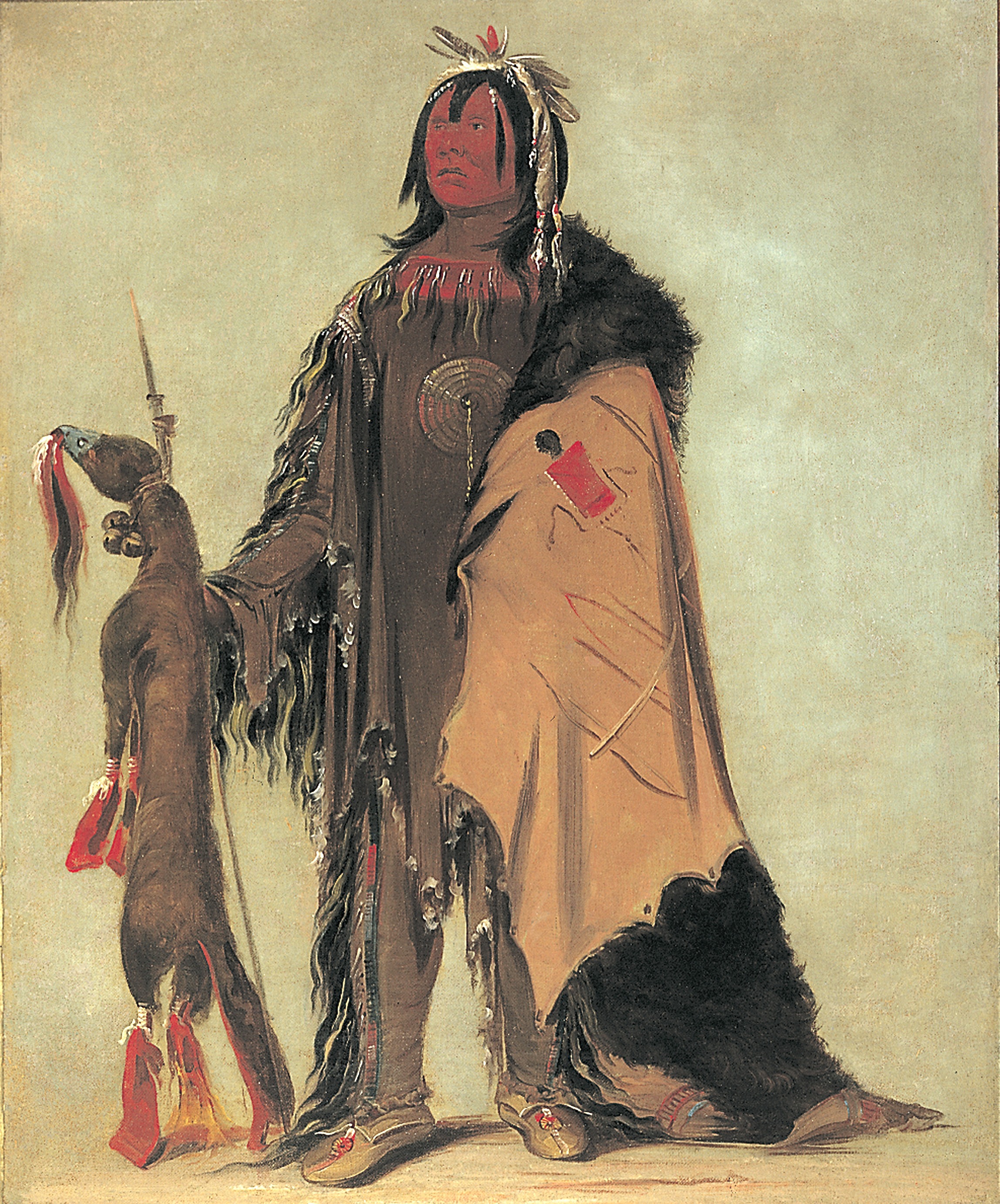 George Catlin, In-ne-ó-cose, Buffalo's Child, a Warrior