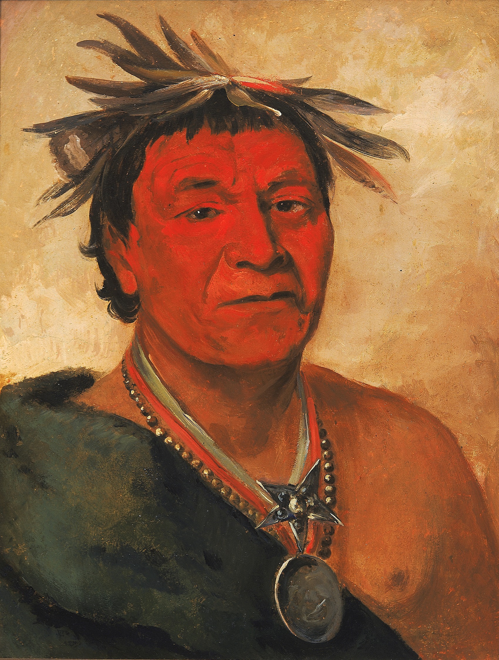 George Catlin, O-ho-páh-sha, Small Whoop, a Distinguished Warrior