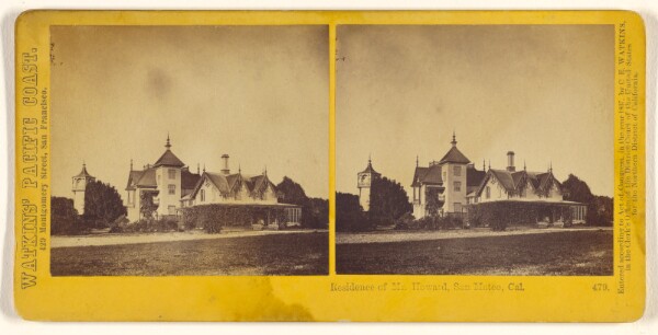 Carleton Watkins, Residence of Mr. Howard, San Mateo, Cal.