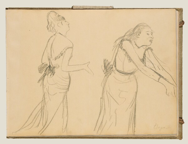 Edgar Degas, Sketches of a Café Singer