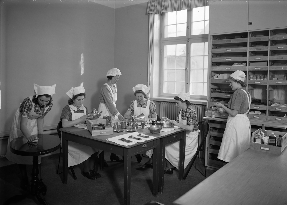 Paul Sandberg, Mining of copper at the Fackskolan for Household Economy, Tårdsav 14, Uppsala 1945