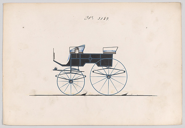 Brewster & Co., Design for T-Cart, no. 3189