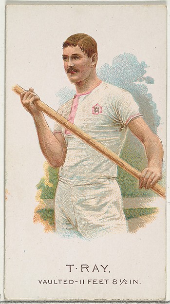 Allen & Ginter, T. Ray, Pole Vaulter, from World's Champions, Series 2 (N29) for Allen & Ginter Cigarettes