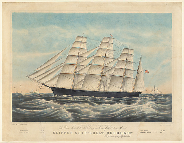James E. Buttersworth, Clipper Ship "Great Republic"