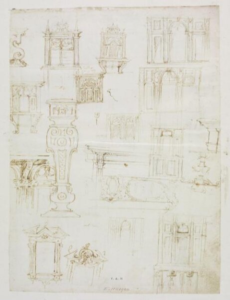 Anonymous, Designs for furniture