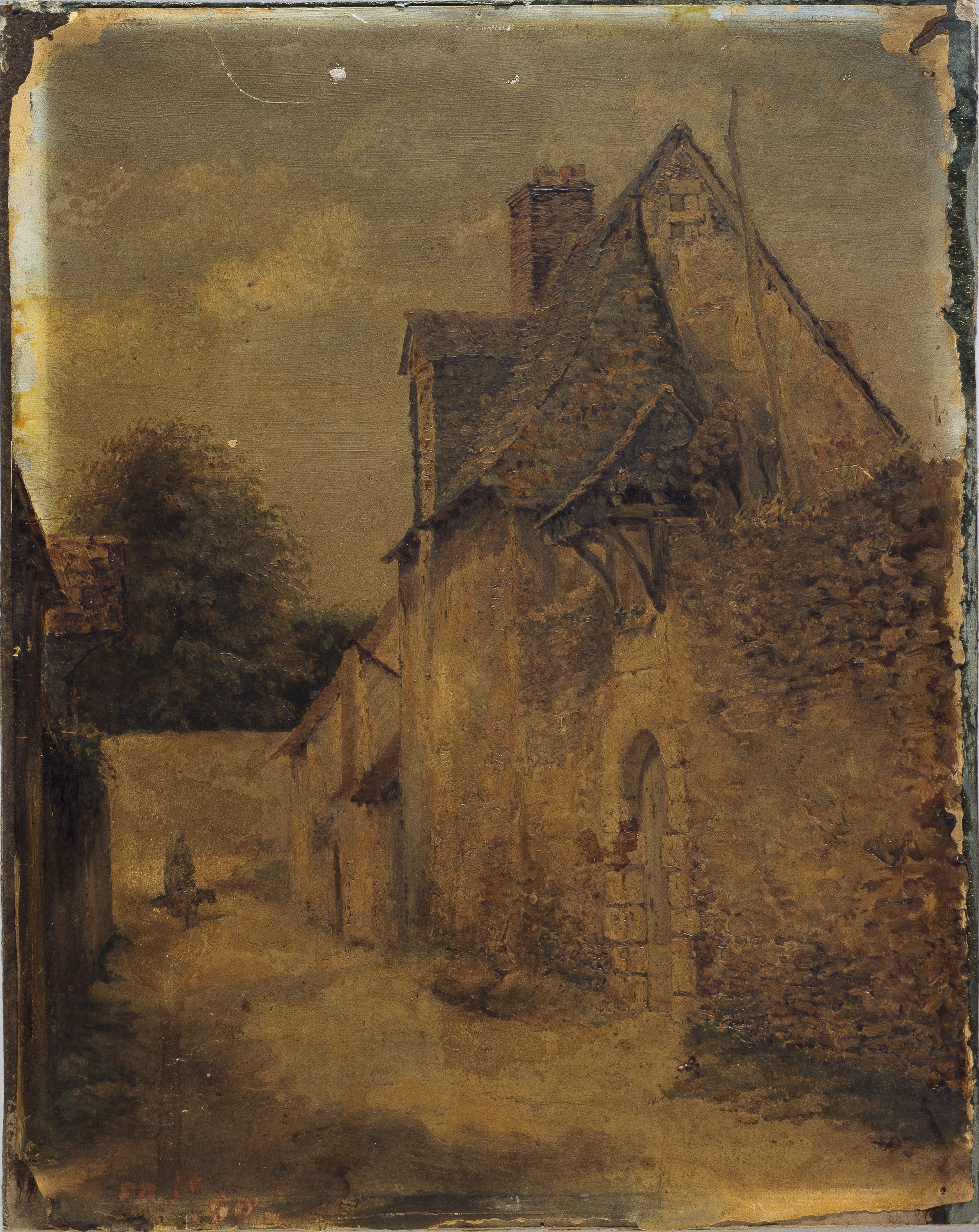 Anonyme, La rue des Solitaires, à Belleville, vers 1890, actuel 19ème arrondissement.