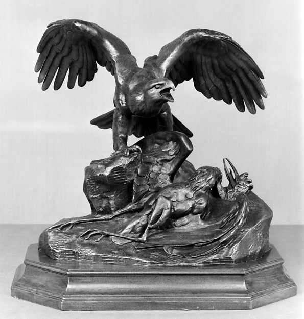 Antoine-Louis Barye, Eagle Holding a Heron (second version)