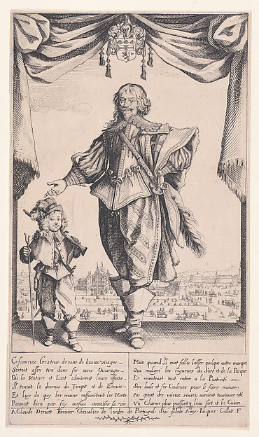 Jacques Callot, Portrait of Claude Deruet and His Son, Jean