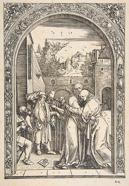 Albrecht Dürer, Joachim and Anna at the Golden Gate, from "The Life of the Virgin"
