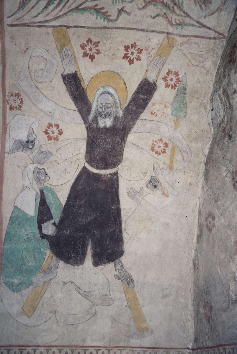 Bengt Backlund, Kalkmålning i Husby-Sjutolfts kyrka, Uppland 2009