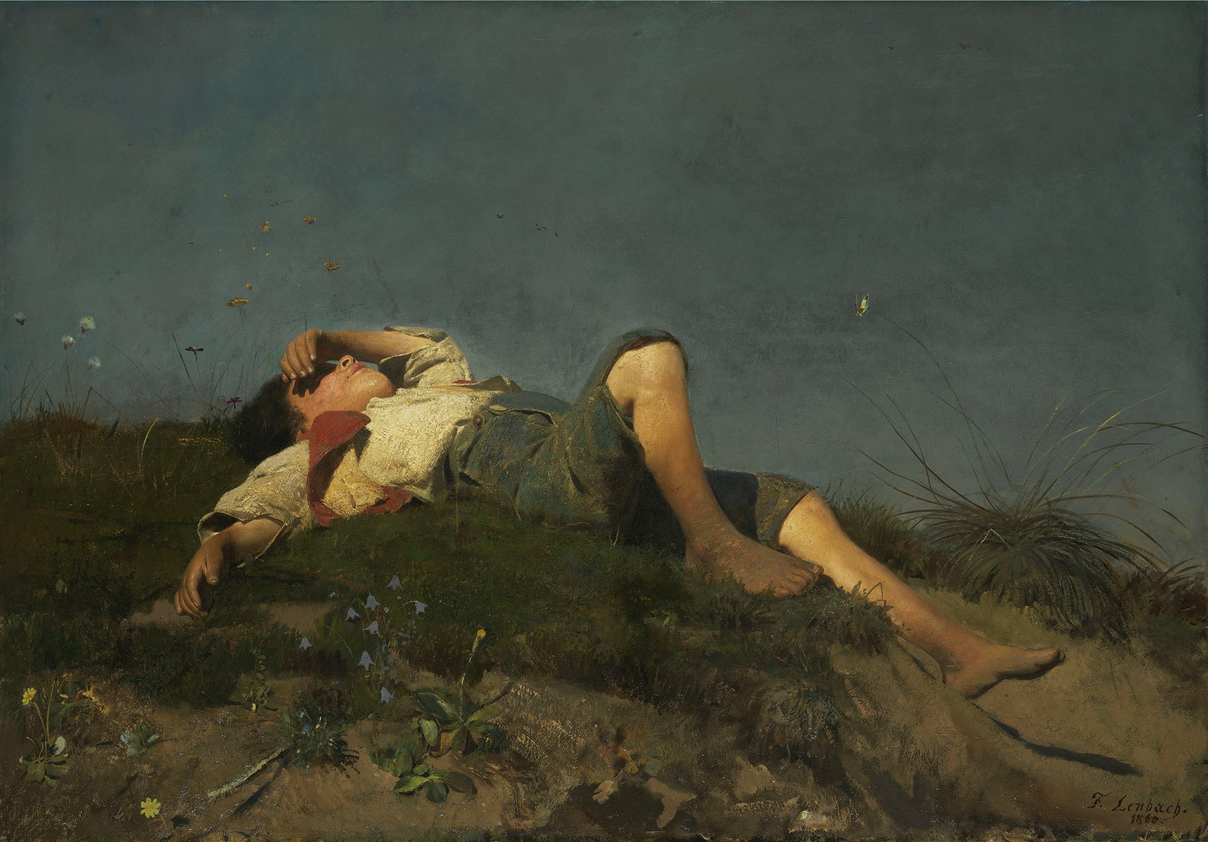 Franz von Lenbach, A shepherd boy