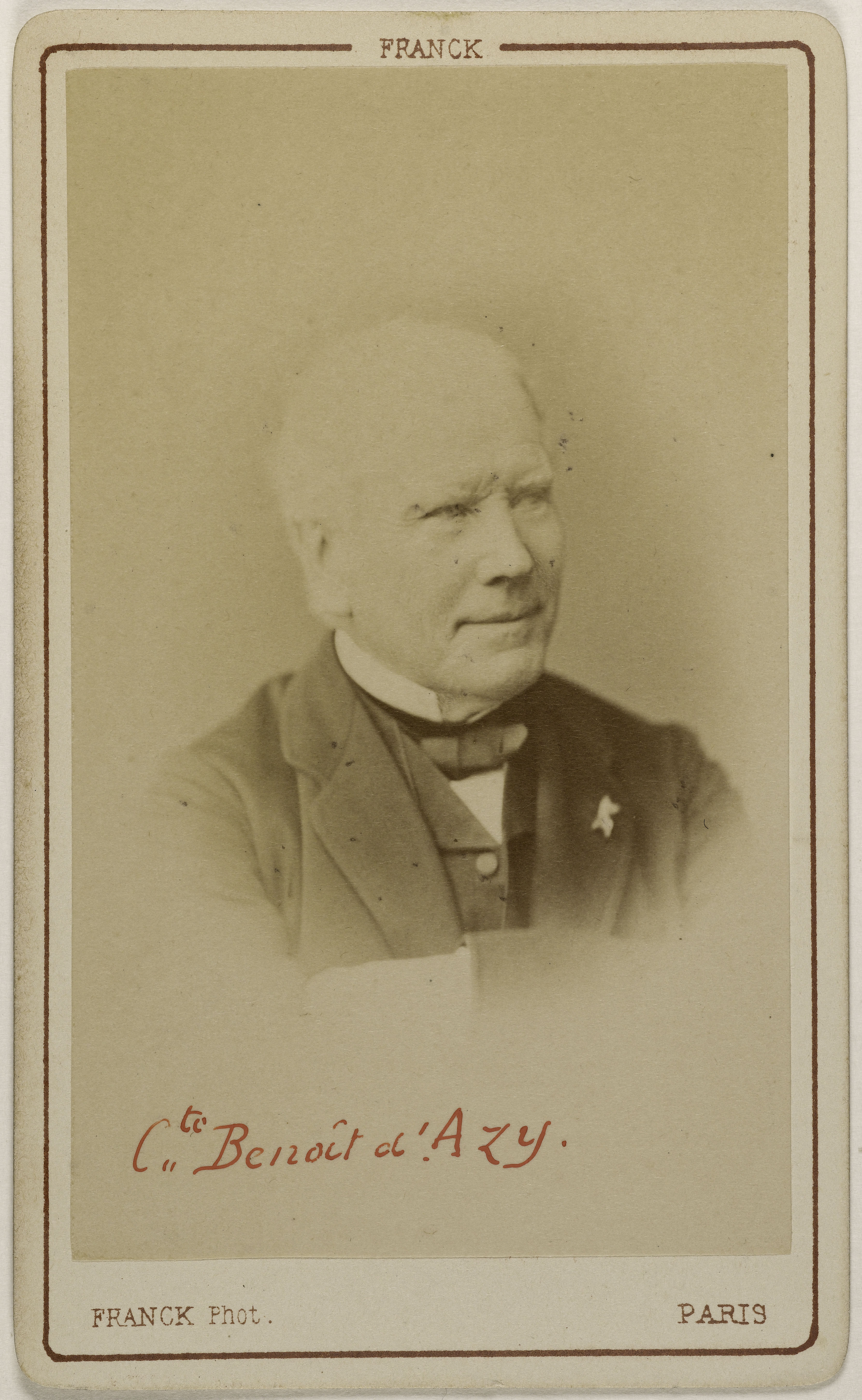 Franck, Portrait du Comte de Benoist d'Azy, Denis, (1796-1810), (homme politique)