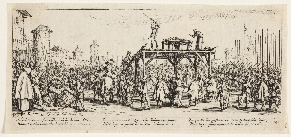 Jacques Callot, Afstraffelse ved radbrækning