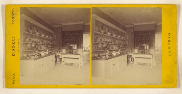 André Adolphe-Eugène Disdéri, Swiss Cottage - The Back Kitchen./Cottage Suisse - Le Vaisselier. [Osborne]