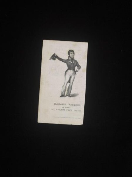 Unknown, Madame Vestris/as singing/My Heart's True Blue