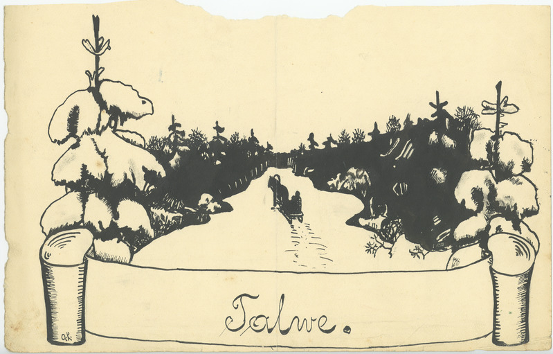 Vilhelmine (autor) Klementi, Talvemaastik
