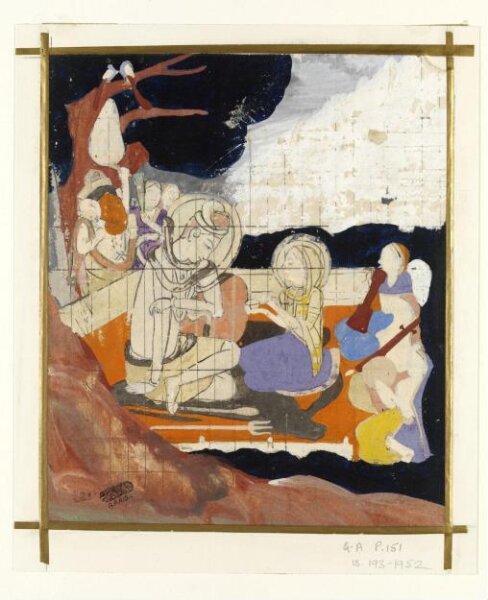 Unknown, Parvati offering wine to Siva