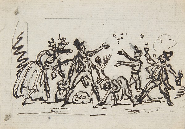 George Cruikshank, A group of figures