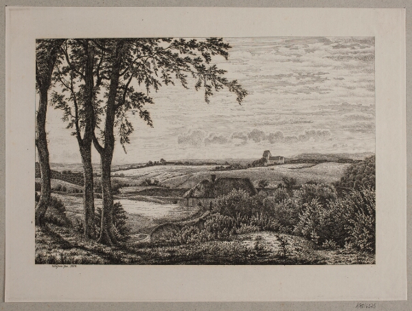 Vilhelm Kyhn, Eftermiddagslandskab, Sjælland