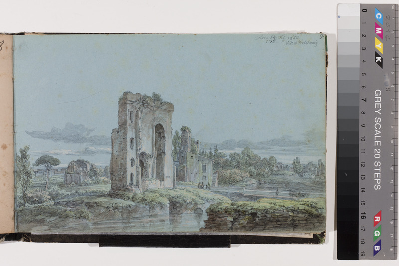 August Matthias (author) Hagen, Rome. Sheet from the Drawing Album