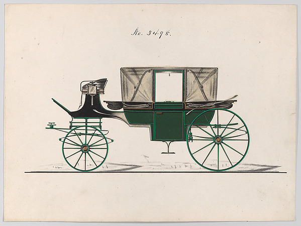 Brewster & Co., Design for Landau, No. 3498
