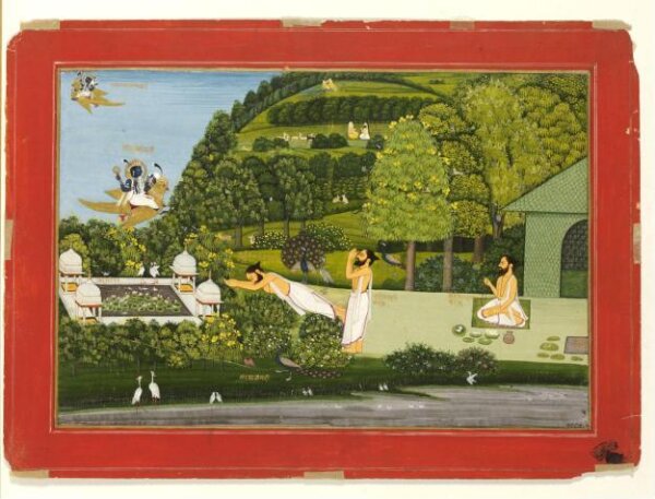 Unknown, A yogi worshipping Vishnu on Garuda