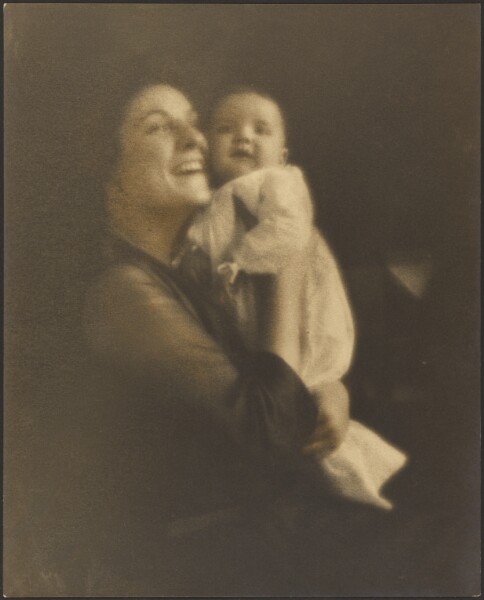 Louis Fleckenstein, [Mother and Baby in White Gown]