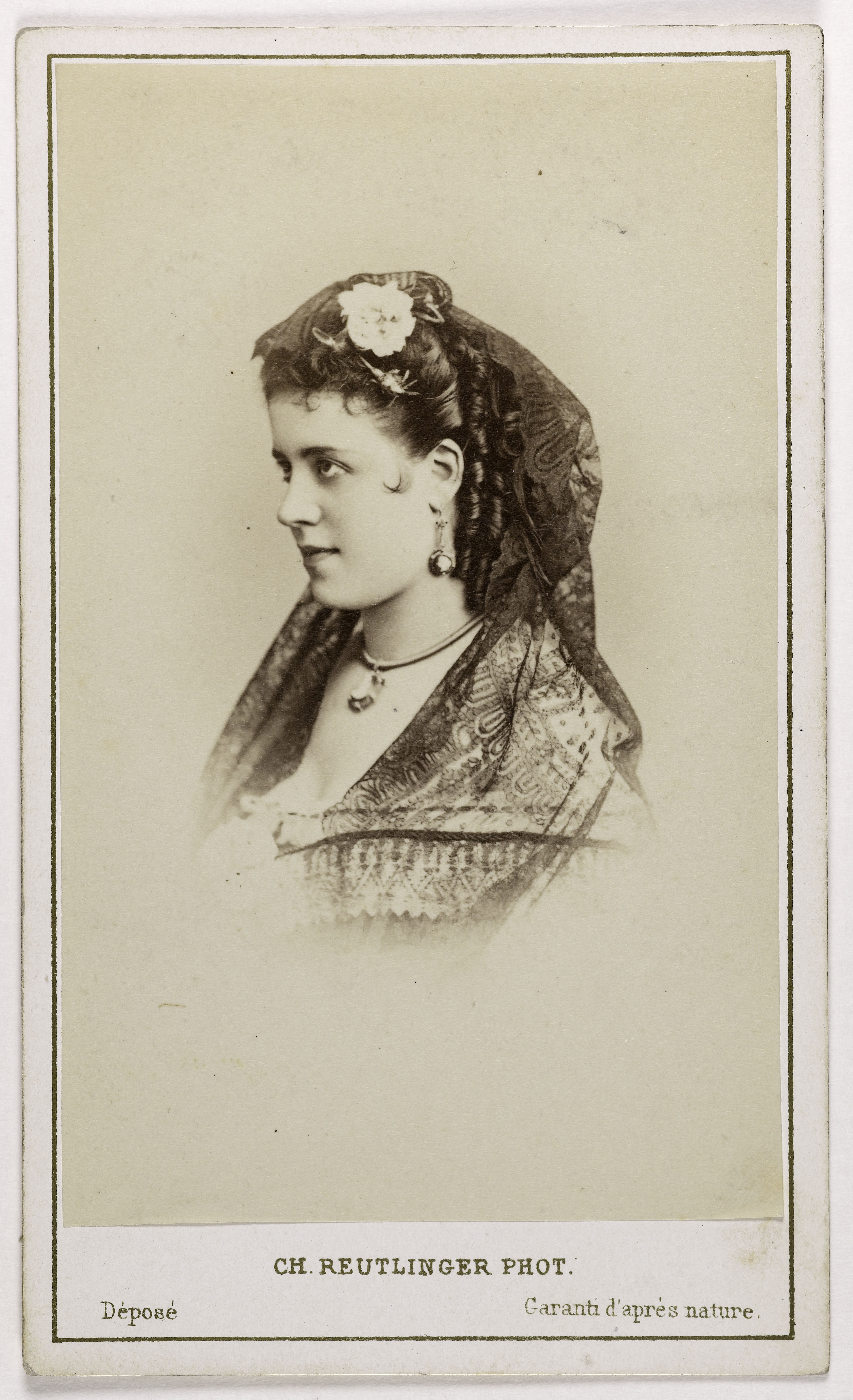 Charles Reutlinger, Portrait de Rosine Bloch (1844-1891) (chanteuse lyrique)