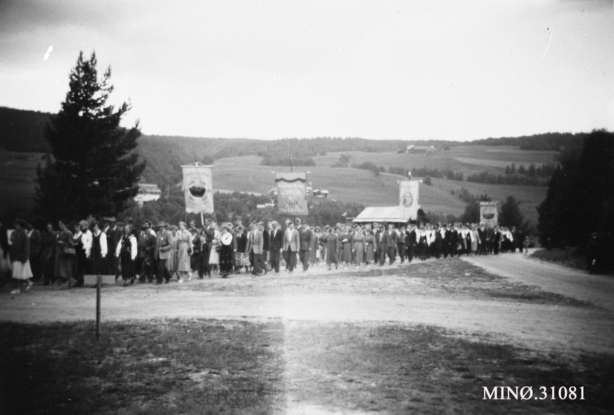 Ukjent, Stevnetoget på landstevnet på Tynset i 1957.