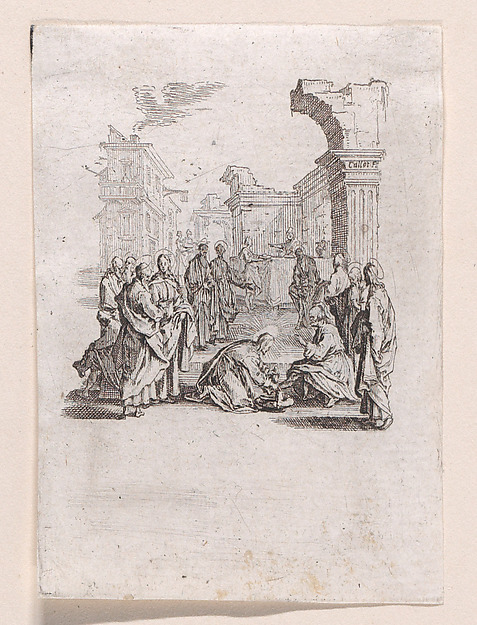 Jacques Callot, Le Lavement des Pieds (The Washing of the Feet), from "La Petite Passion" (The Little Passion)