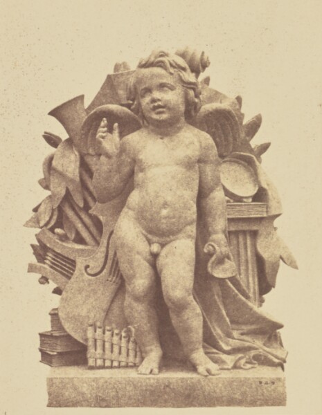 Édouard Baldus, ["La Musique", Sculpture by Jules Salmson, Decoration of the Louvre, Paris]