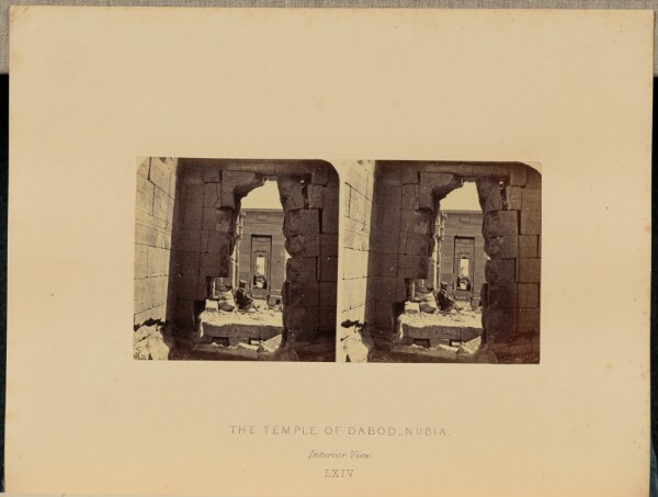 Francis Frith, The Temple of Dabod, Nubia. Interior View