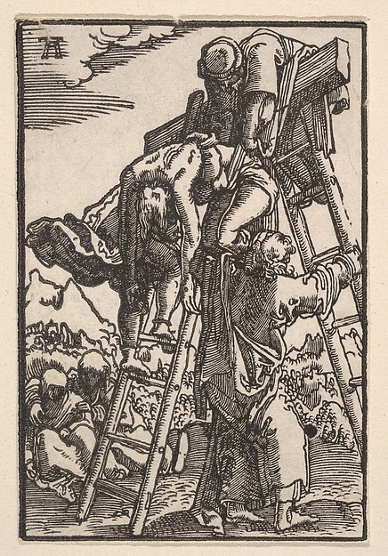 Albrecht Altdorfer, The Descent from the Cross, from "The Fall and Salvation of Mankind Through the Life and Passion of Christ"