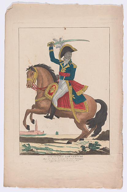 Anonymous, French, 19th century, Toussaint Louverture on Horseback
