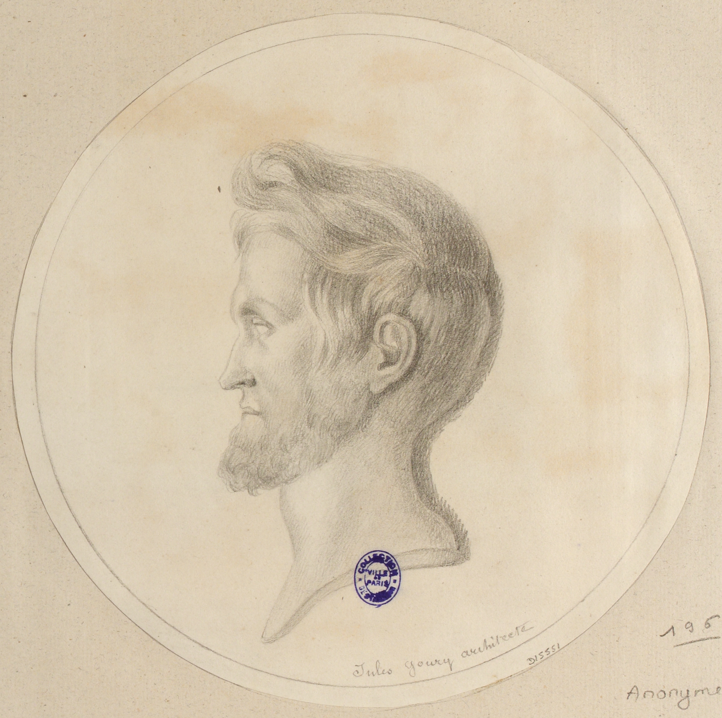 Anonyme, Portrait de l'architecte Jules Goury