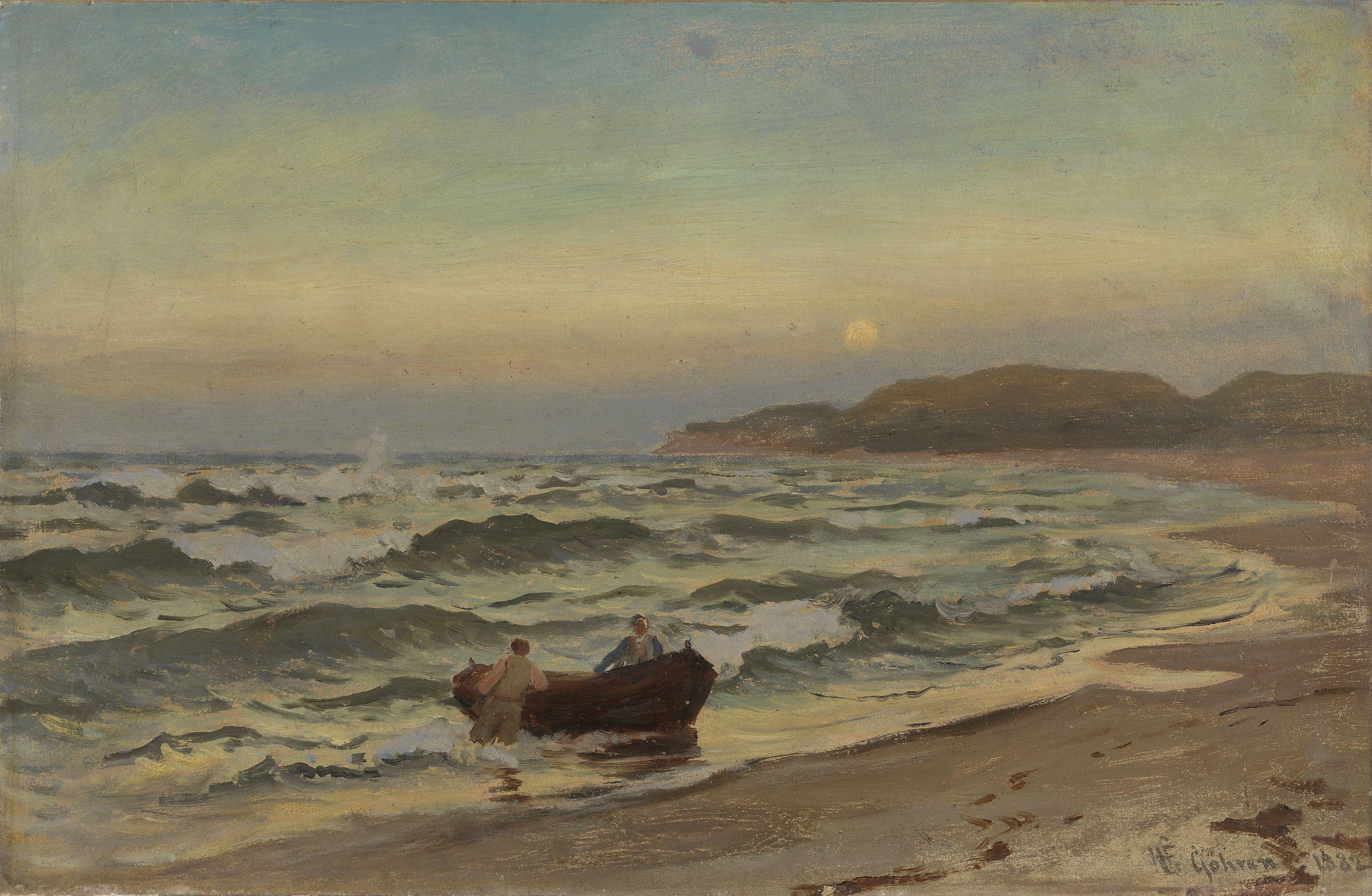 Hans Gude, Storm at Rügen