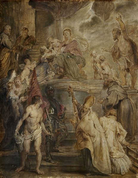 Peter Paul Rubens, Modello for the Madonna Enthroned