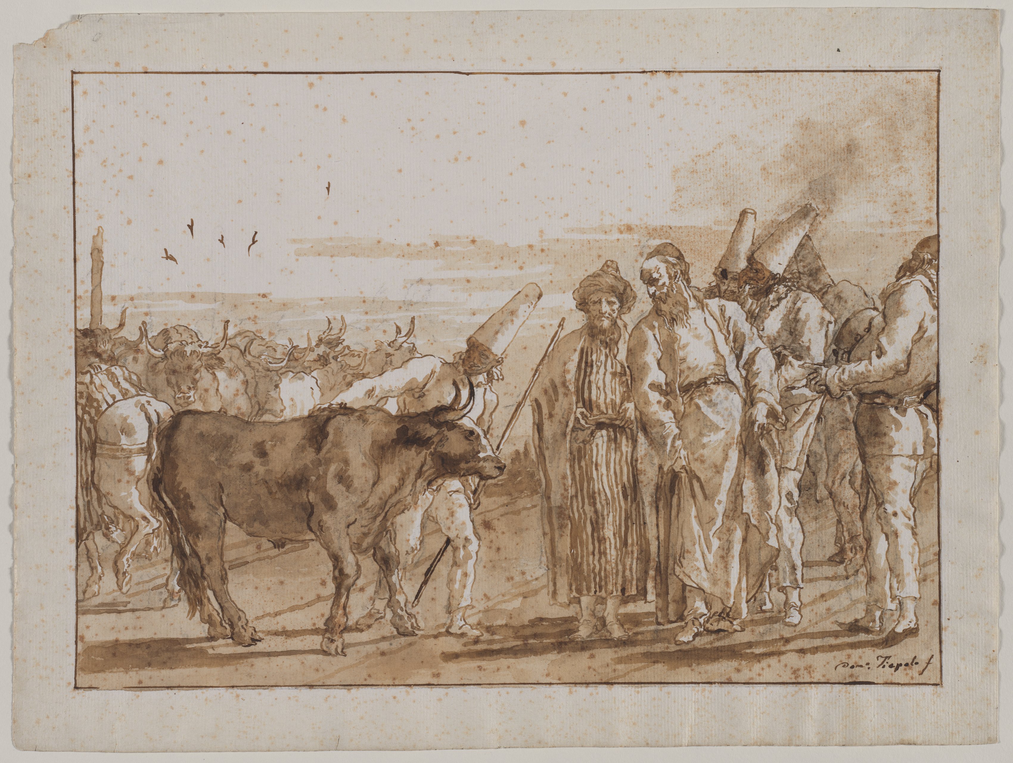 Giovanni Domenico Tiepolo, The Cattle Vendor