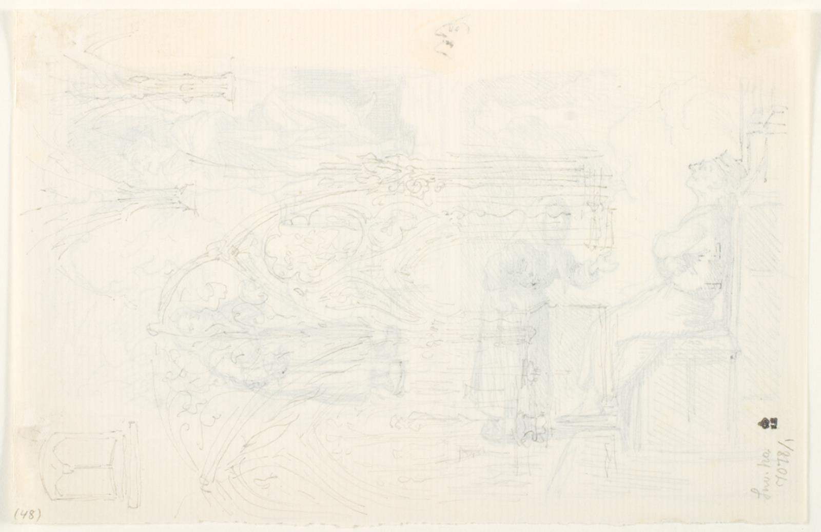 Lorenz Frølich, Illustrationsudkast til H.C. Andersen, "Noget"